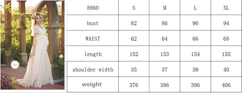2025 Women White Skirt Maternity Photography Props Lace Pregnancy Clothes Maternity Dresses For pregnant Photo Shoot Clothing