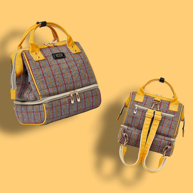 Fashion Mummy Maternity Diaper Bag Brand Large Capacity Baby Bag For Mom Thermal Insulation Travel Backpack For Baby Care