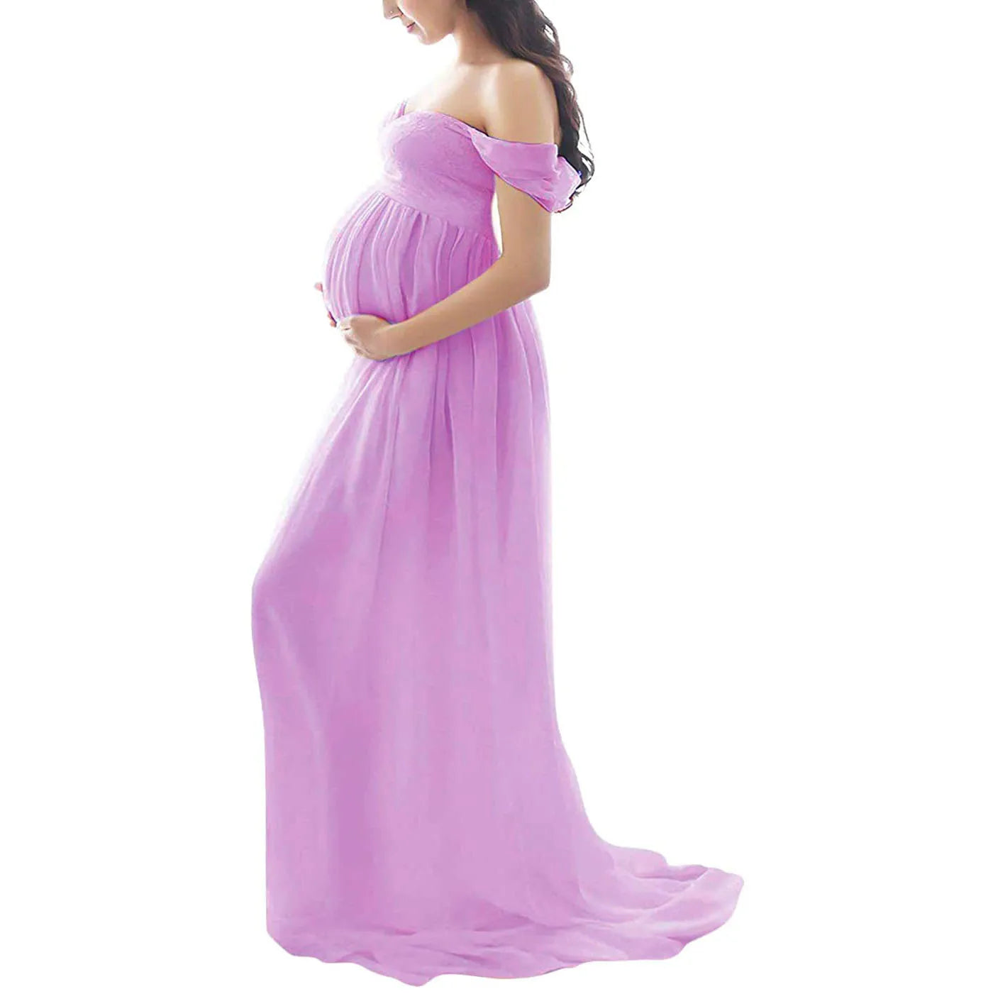 Sexy Maternity Dresses For Photo Shoot Chiffon Pregnancy Dress Photography Prop Maxi Gown Dresses For Pregnant Women Clothes