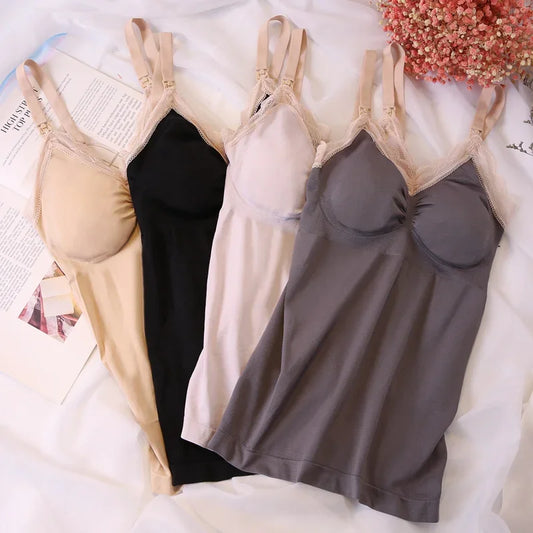 Breast-feeding vest jacket for pregnant women breast-feeding clothes postpartum general out bottoming shirt nursing bra