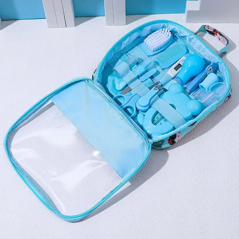 13Pcs Baby Care Set Baby Hygiene Kit Grooming Brush Scissors Clipper