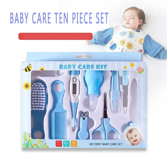 10PCS/Set Baby Health Care Kit Kids Nail Hair Health Care Thermometer