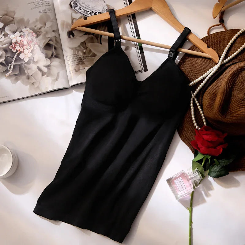 Breast-feeding vest jacket for pregnant women breast-feeding clothes postpartum general out bottoming shirt nursing bra