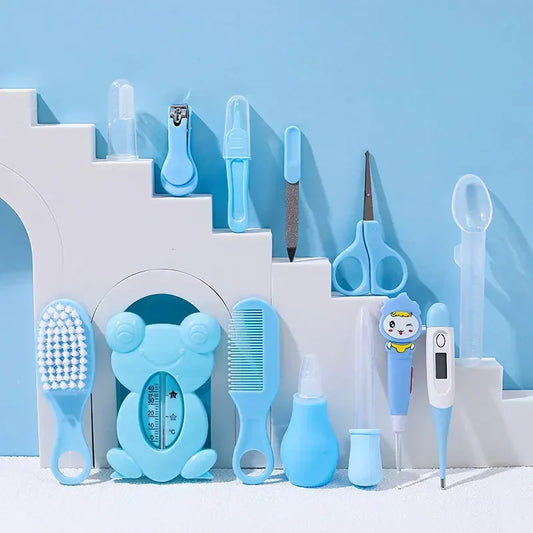 13Pcs Baby Care Set Baby Hygiene Kit Grooming Brush Scissors Clipper