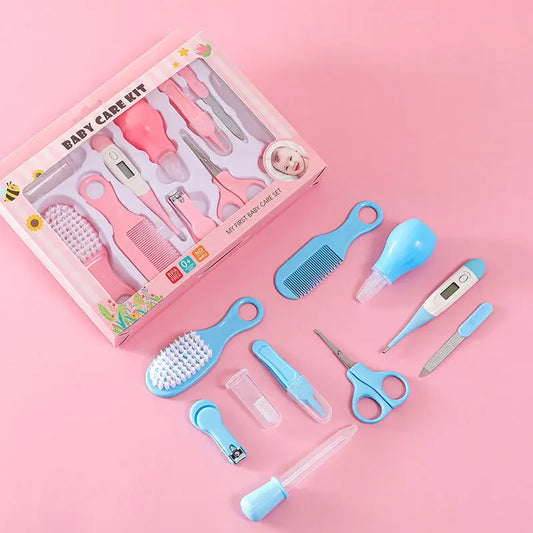 10PCS/Set Baby Health Care Kit Kids Nail Hair Health Care Thermometer